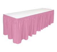 Unique Party Plastic Pastel Table Skirt Hot Pink (One Size)