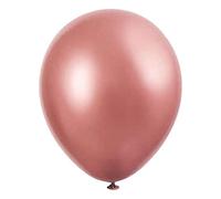 Unique Party Platinum Latex Balloon (Pack Of 25) Rose Gold (One Size)