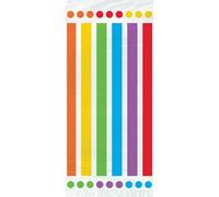 Unique Party Rainbow Striped Cellophane Gift Bag (Pack Of 20) Multicoloured (One Size)