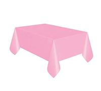 Unique Party Reusable Rectangular Plastic Tablecover (19 Colours) (One Size) (Pink)
