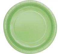 Unique Party Round Dinner Plate (Pack Of 16) Apple Green (One Size)