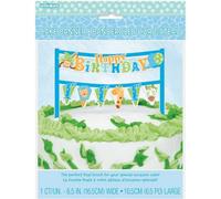Unique Party Safari 1St Birthday Cake Topper Blue (One Size)