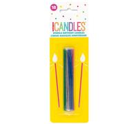 Unique Party Sparkler Candles, Assorted, 18 Pack