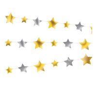 Unique Party Stars Baby Shower Garland Gold/silver (One Size)