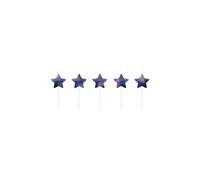 Unique Party Stars Pick Candles (Pack of 5) Unique Party Multicolor