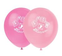 Unique Party Stitches Print Baby Shower Balloons (Pack Of 8) Pink (One Size)