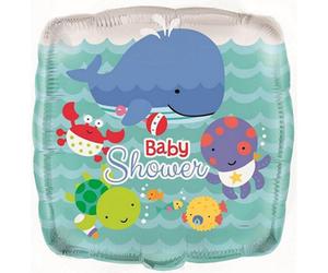 Unique Party Under The Sea Square 1St Birthday Foil Balloon Multicoloured (One Size)