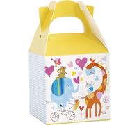 Unique Party Zoo Baby Shower Treat Box (Pack Of 8) Multicoloured (One Size)