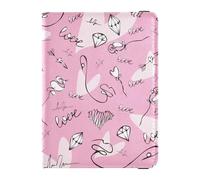Unique Passport and Vaccine Card Holder Set for Girls Boys Women and Men,Travel Gift Cute Happy Valentine's Day Hearts Pink, Multicolor, One Size, Casual