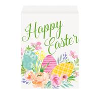 Unique 24819 Paper Treat Bags-Watercolour Pastel Easter Party-Pack of 8, Multicolour