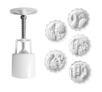 Unique Pattern Festival Molds Practical Hand Press Molds Beautiful Treat Making for Festival Portable Cake