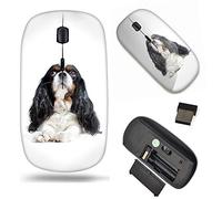 Unique Pattern Optical Mice Mobile Wireless Mouse 2.4G Portable for Notebook, PC, Laptop, Computer - Cavalier King Charles Spaniel