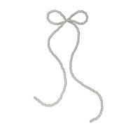 Unique Pearls Beaded Bowknot Jewelry Beautiful Adornment Unique Pearls Bowknot Ornaments for Parties and Celebration Sophisticated Hair Enhancements