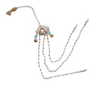 Unique Pendant Chinese Mamikan Accessory Chain Tassel Pearl Flower Waist Pendant for Chinese Skirt Costume
