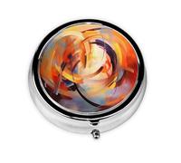 Unique Personalised Pill Box Pill Box Pill Box 7 Days AM PM with Full Print Design Mini Medicine Organiser Made of Gold Plated Silk Yarn