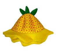 Unique Pineapple Shape Hat Eye Catching Fashionable Unisex Sweet Styles for Beach Parties and Vacations Comfortable Breathable Hat Yellow