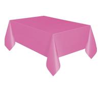 Unique Plastic Table Cover, Hot Pink, 1.37 x 2.74m
