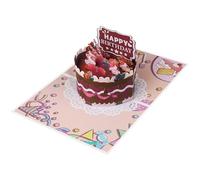 Unique Popping Up Birthday Card Colorful Birthday Surprise Card Celebration Paper Texture For And Party Creative