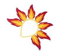 Unique Punk Flame Artistic Hair Band Holiday Head Accessory for Adults Hoop with and Flame Role Play Fashionable Women's Accessory