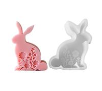 Unique Rabbits Decoration Moulds Sturdy Making Mold for Handmade Easters Rabbits Scented Ornament Elegant Easter Scented