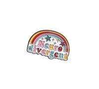Unique Rainbow Chillispin Sleek Lapel Pin Badge Accessory adds personality to bag caps and jackets