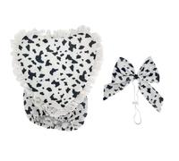 Unique Rainbow Heart Gooses Suit Practical Polyester Costuem Outfit Suitable for Various Holiday Themes and Photo Props Lover Rainbow Heart Pet Costume