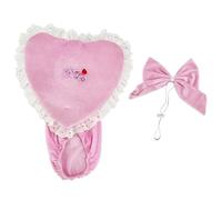 Unique Rainbow Heart Gooses Suit Practical Polyester Costuem Outfit Suitable for Various Holiday Themes and Photo Props Lover Rainbow Heart Pet Costume