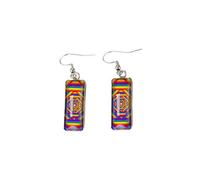 Unique Rainbow LGBT Earrings Simple Homosexuality Colorful Rainbow Bar Dangle Earrings Gay Lesbian LGBT Pride Gifts, S, Zinc, No Gemstone