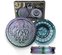 Unique Random King Dice Roulette Metal Dice Set Mechanical 7-in-2 Dual-Spin Wheels Dice Spinner DND Roller D&D D20 D6, D8, D10, D12 for Wheel Roller collectable TRPG Release Stress Made Zinc Alloy