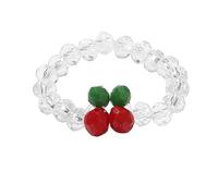 Unique Red Rings Elastic Rope Beads String Minimalist Beaded Daily Wear Jewelry Stretchable Elastic Rope Finger Comfortable And Lightweight Minimalist Daily Wear