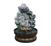 Unique Resin Buddha Desktop Fountain - Tabletop Waterfall, Ideal Indoor Fountain for Home & Office Decoration, Gift Idea