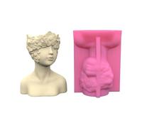Unique Resin Molds Vase Artistic Human Figure Shape Flower Jar Pen Holder Molds for Flower Vase Planter