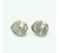 Unique Retro Asymmetrical Metal Coat Buttons, 10pcs 12/17/22mm Irregular Shaped Buttons for Jacket/Suit/Sweater DIY Gold/Silver-Silver-17mm-0.67in-10pcs