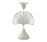 Unique Retro Minimalist Iron Candle Holder Flowers Plants Butterflies Hearts Stars Candle Holders Candelabra Candle Stick Candle Holder Centerpiece for Home Decor Spring Decor (Apricot Leaf white)