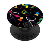 Unique Retro & Vintage 80s & 90s Pop Art Pattern PACJ1420 PopSockets PopGrip: Swappable Grip for Phones & Tablets