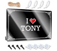 Unique, Retro Wall Art Pool Reusable I Love Tony | Rustic Cool Wall Art(30X40CM)