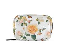 Unique Rose Yellow White aid bag with Detachable Compartments attachable medication travel case