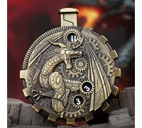 Unique Roulette Dice V3.0 The Final TTRPG Click to Roll Spinning Dice Upgrade for Role Playing Dice DND Dice Sets Press to Roll Balanced and Fair Made from Zinc Alloy Pocket Size Precision Reading