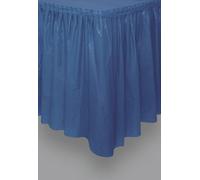 Unique Royal Blue Plastic Table Skirt - 426cm x 74cm