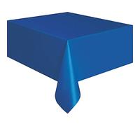 Unique Royal Blue Solid Rectangular Plastic Table Cover (137.2 x 274.3 cm) 1 Count - Elegant Design & Premium Quality, Ideal for Parties, Events and Everyday Use