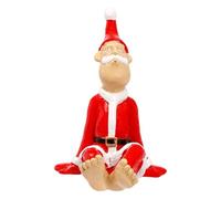 Unique Santa Figurines in Lively Gestures, Christmas Decorative Accents, Handcrafted Collectibles for Seasonal Displays & Gifting Christmas Decorations