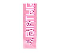 Unique Satin Birthday Sash Pink (One Size)