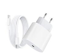 Unique Secure Apple MFi Certified - 20W USB C Wall Charger with 1m USB C to Lightning Cable - USB-C PD 3.0 Fast Charger - White 001 - JBB-778