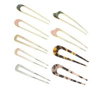 Unique Shape Hair Pins Large French Metal Hair Fork For Women Fashionable Bun Elegant Hair Clip Fashion Hairpieces