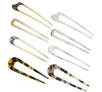 Unique Shape Hair Pins Large French Metal Hair Fork For Women Fashionable Bun Elegant Hair Clip Fashion Hairpieces