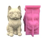 Unique Silicone 3D Flower Pot Molds Cute Dog Shaped Pen Holder for and Pen Holder Planter Mold