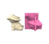 Unique Silicone Flowerpot Cartoon Animal Shape Concrete Planter for Crafting Pots and Pen Holders Jewelry Making Accessories