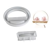 Unique Silicone Mold Round/Heart Shape Crafting Molds Creative Resin Ornament for Home Decors and Craft Enthusiasts Round Crafting for Resin