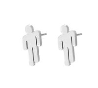 Unique Silver Earrings Compatible with Women by Billie Eilish One Pair Included