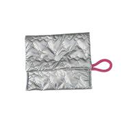 Unique Silver PU Quilted Pouches Space Saving Designs Bags for Handbags Or Pockets Suitable for Fashion Women Pocket Organizers